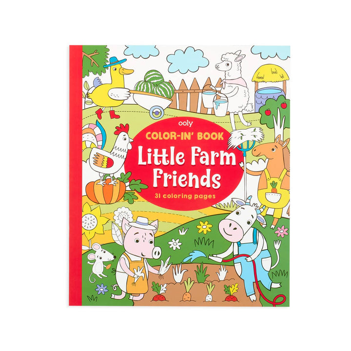 OOLY - Color-in' Book: Little Farm Friends (8