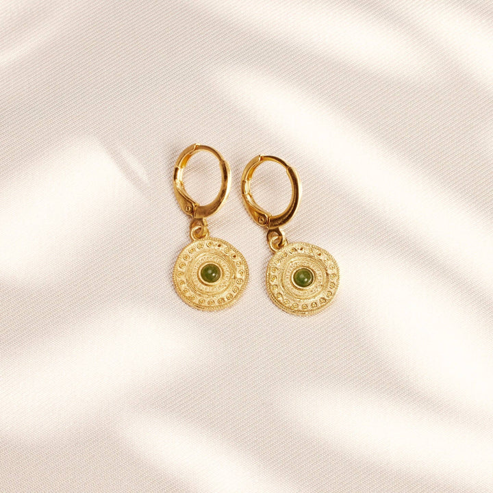 Alba Verde Earrings | Jewelry Gold Gift Waterproof