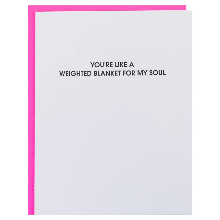 Weighted Blanket Letterpress Card