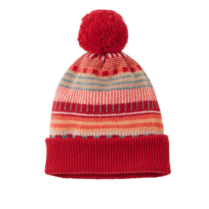 Static Stripe Beanie - Dubonnet