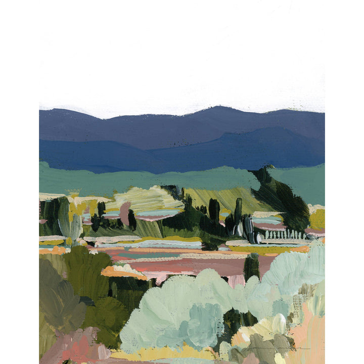 Laurie Anne Art - Catalonia Hills Vertical Canvas Print