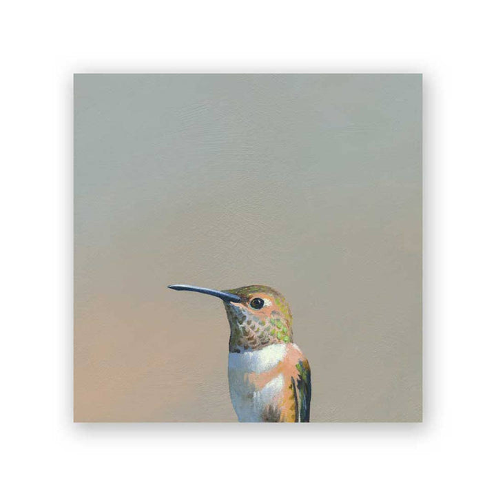 Hummingbird Panel Wings on Wood 6 x 6