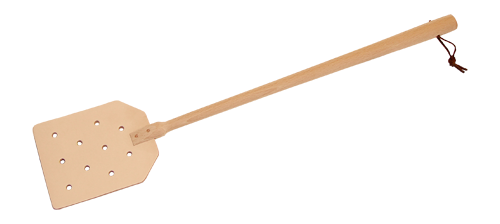 Leather Fly Swatter, beechwood handle