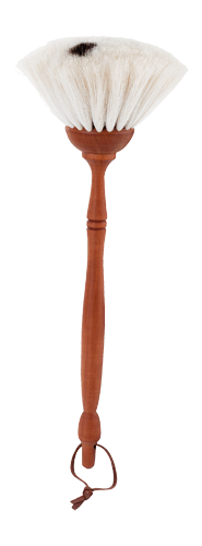 Dust Brush, pear wood, white