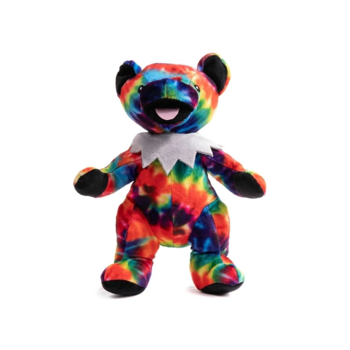 Grateful Dead Tie Dye Dancing Bear Plush Dog Toy