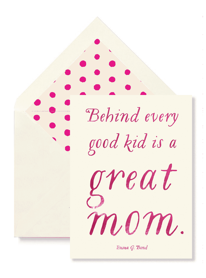 A Great Mom Greeting Card