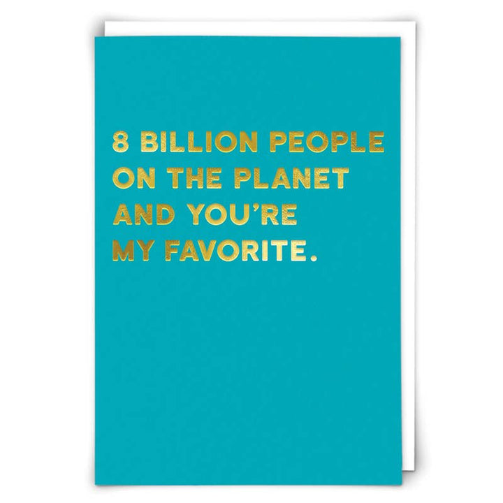 8 Billion Greetings Card