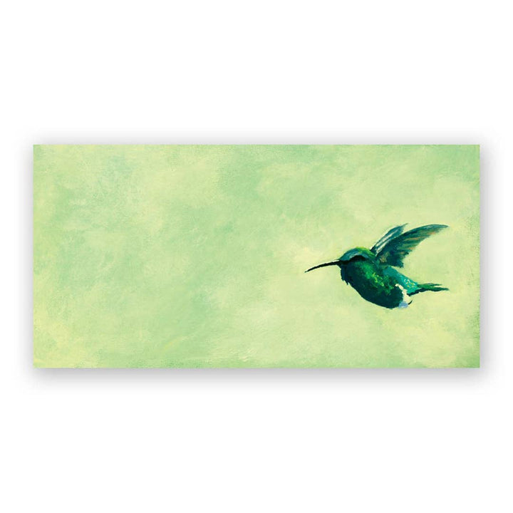Hummingbird Panel Wings on Wood 12 x 6