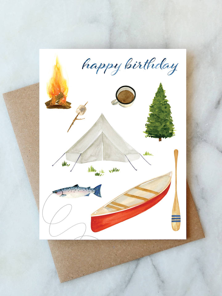 Camping Birthday Card