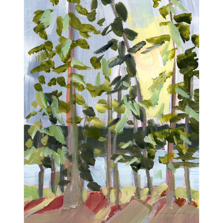 Laurie Anne Art - Lake Martin Trees Vertical Canvas Print 8x10
