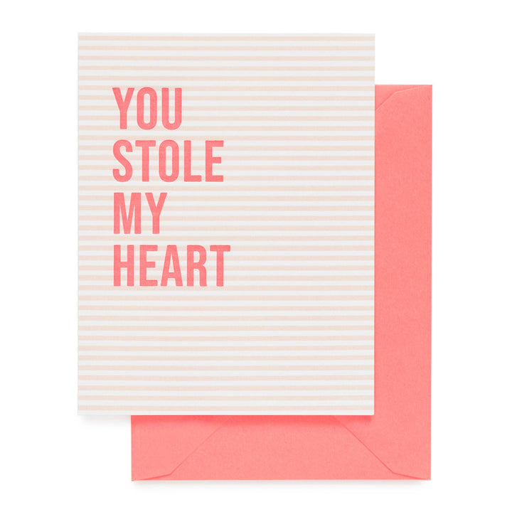 Sugar Paper - You Stole My Heart Card