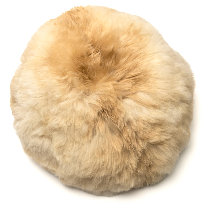Alpaca Moon Pillow, champagne