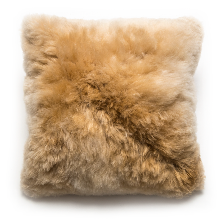Alpaca Square Pillow, champagne, 20 x 20