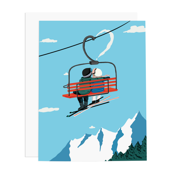 Ski Love Greeting Card