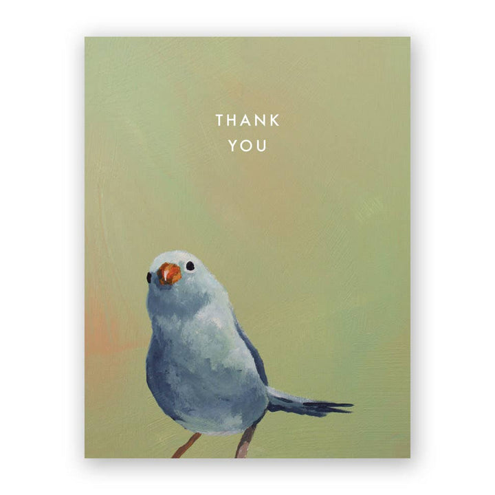 Blue Bird Thank You Greeting Card: Single