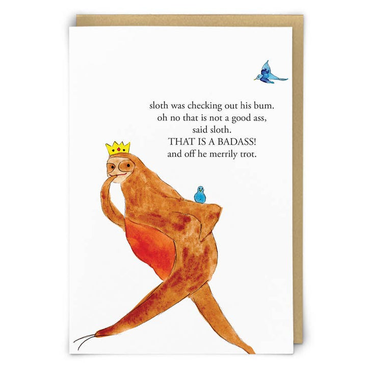 Badass Greeting Card