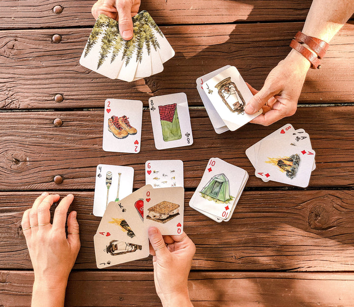 Jennie Kilcup Watercolors - Camping Playing Cards