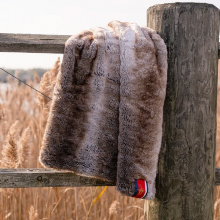 Luxe Faux Fur, Sable Brown, Lap/Pet Blanket
