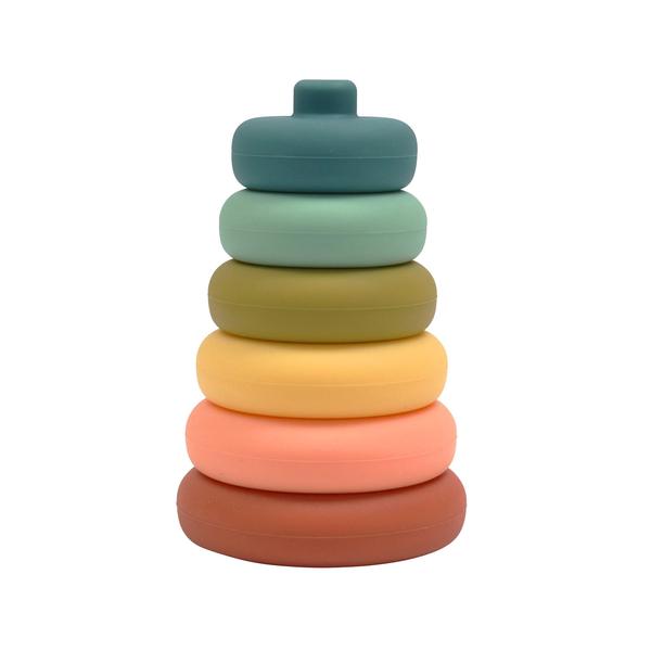 Silicone Stacker, blueberry