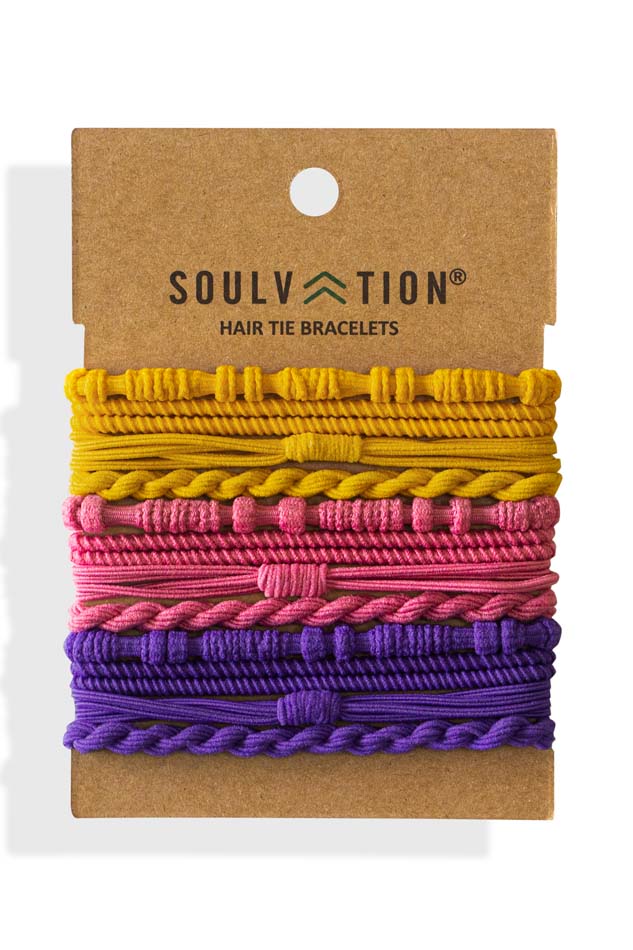 Soulvation Society Hair Tie Bracelets, sorbet