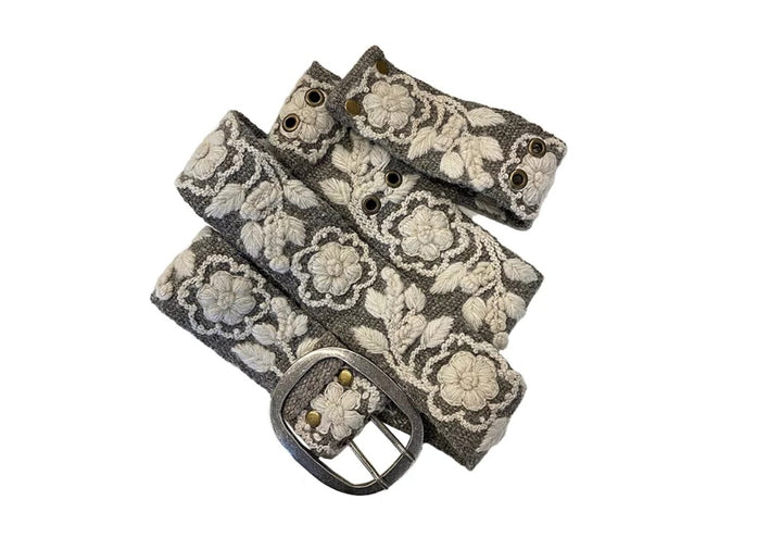 Two-Tone Belt, Heather/Cream
