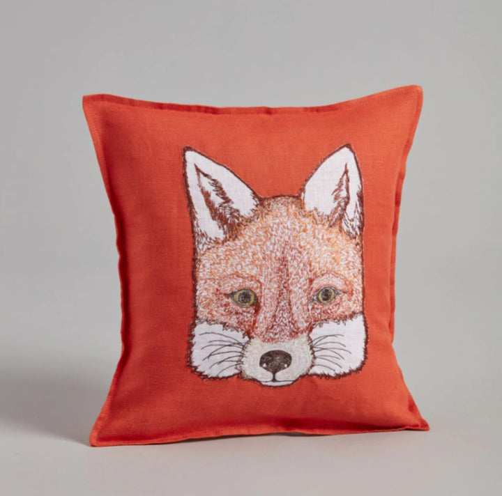 Fox Applique Pillow w/insert