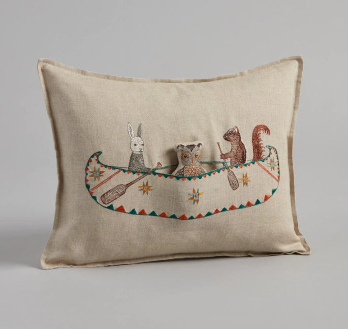 Friends Canoe Pocket Pillow w/insert