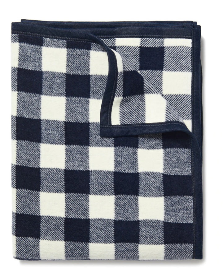 ChappyWrap, Classic Gingham Blanket, Navy