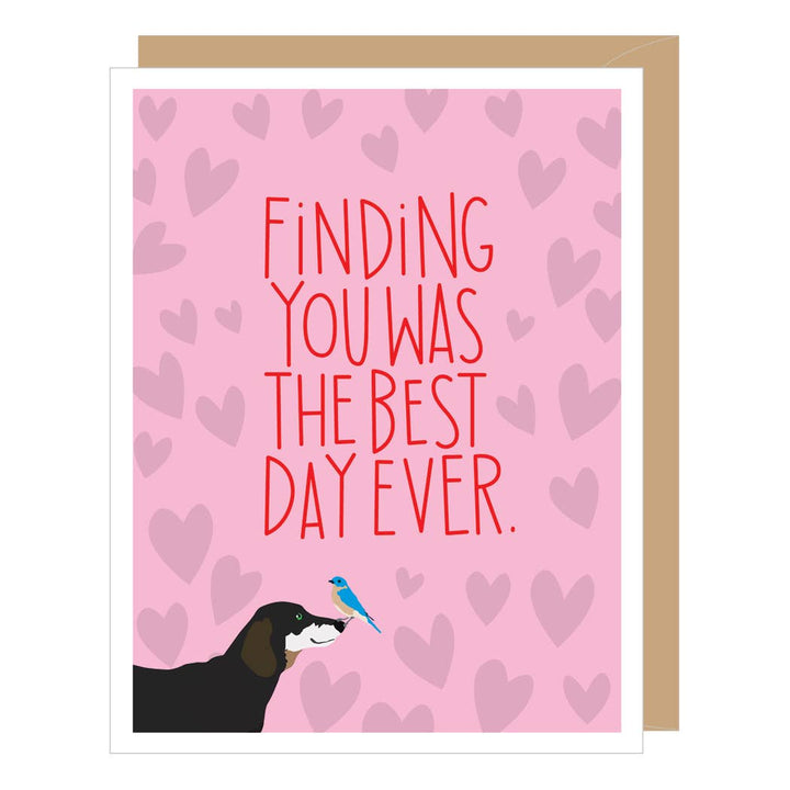Dachshund Best Day Ever Love + Valentine's Day Card