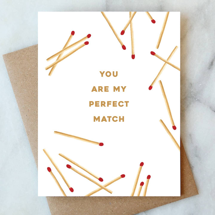 Perfect Match Greeting Card | Valentine Love Friendship
