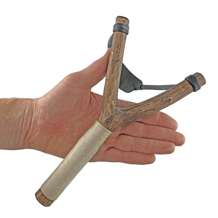 Rough & Ready Slingshots, natural with twine handle