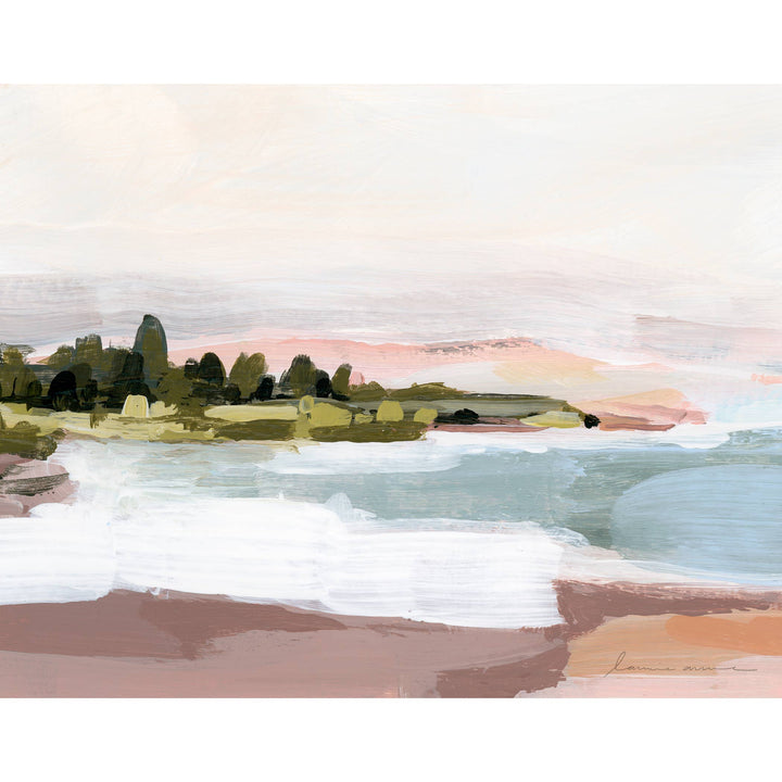 Laurie Anne Art - Sunset Shore Horizontal Canvas Print 8x10