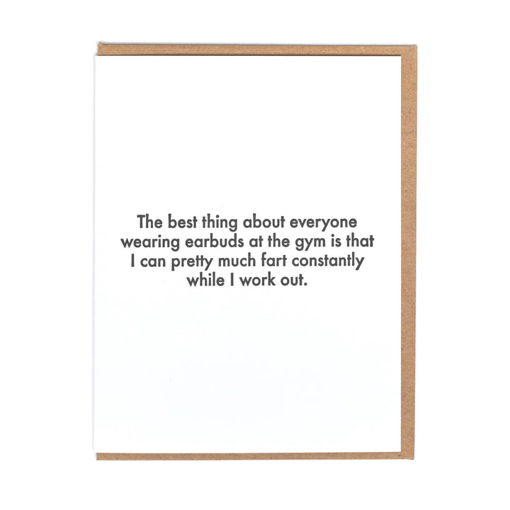 Earbuds Greeting Card