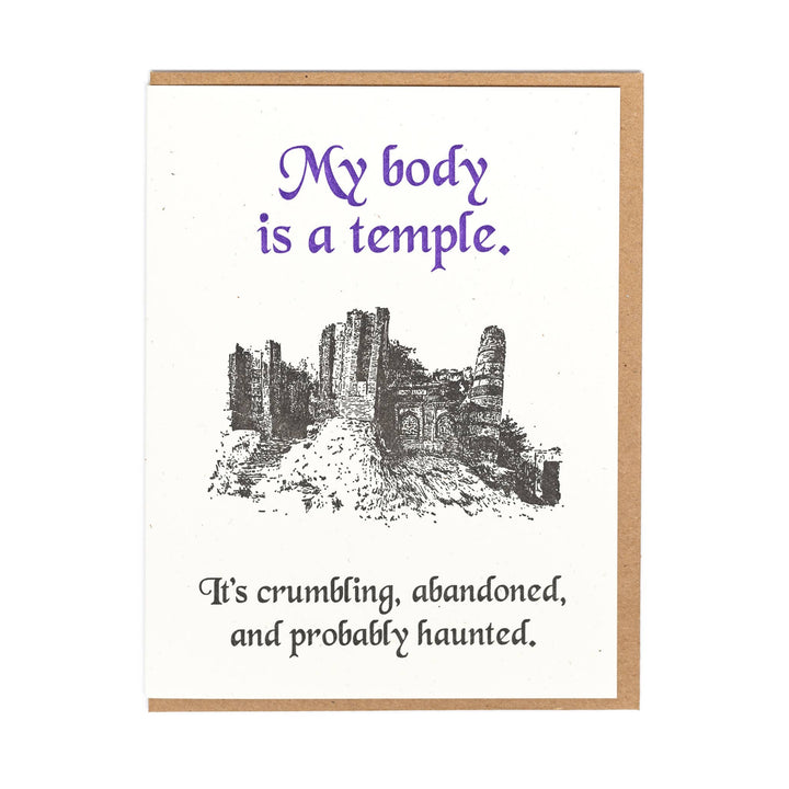 Temple Greeting Card