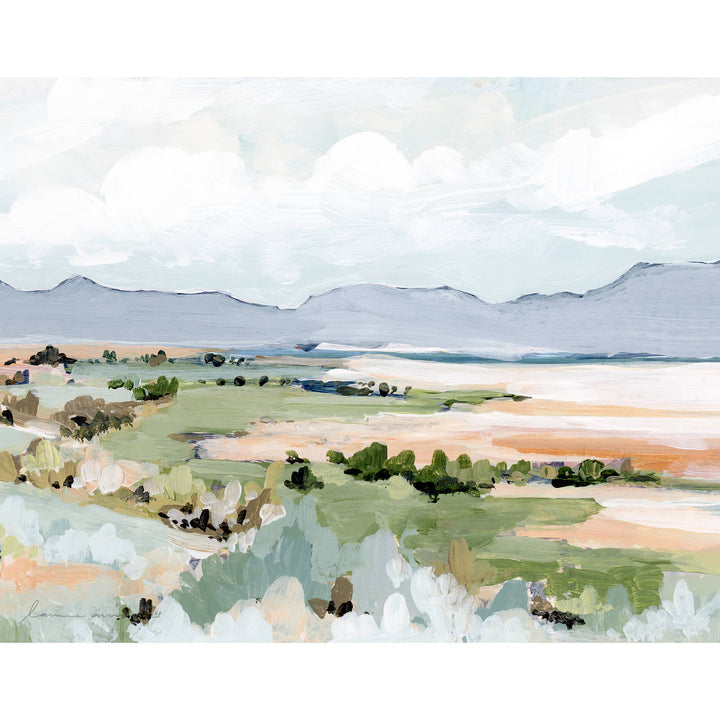 Laurie Anne Art - Antelope Island Horizontal Canvas Print