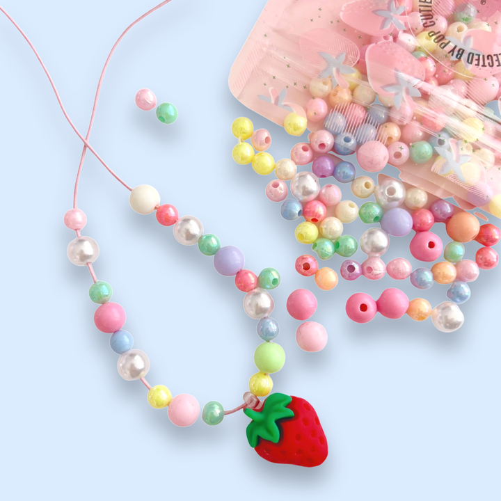 Pop Cutie Kids DIY To-Go Necklace / Bracelets Strawberry Bag