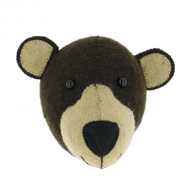 Fiona Walker Brown Bear Head, mini