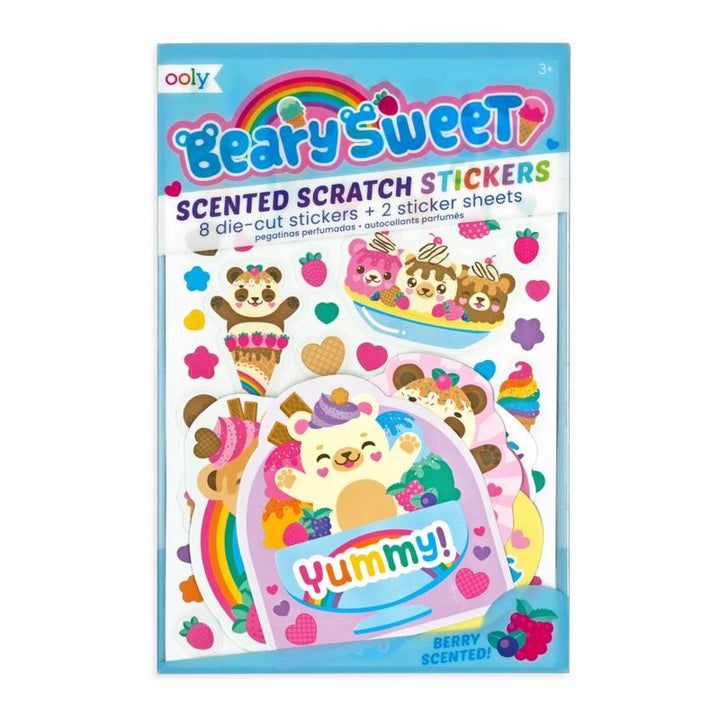OOLY - Scented Scratch and Sniff Stickers, Beary Sweet