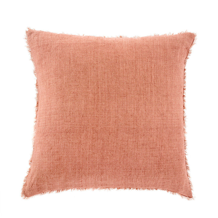Lina Linen Pillow, Redwood, 24x24