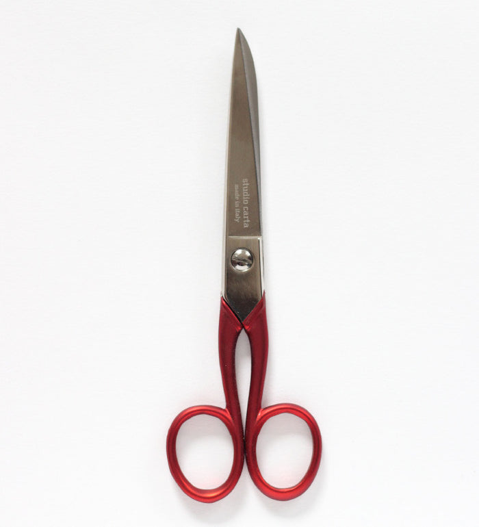 Studio Carta, scarlet red scissors-medium