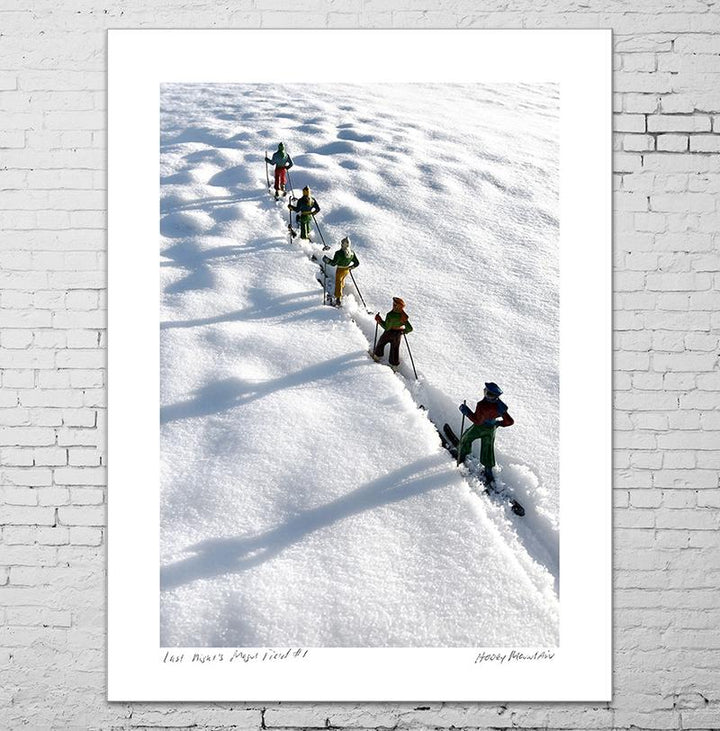 Last Night's Mogul Field, 15x20, print