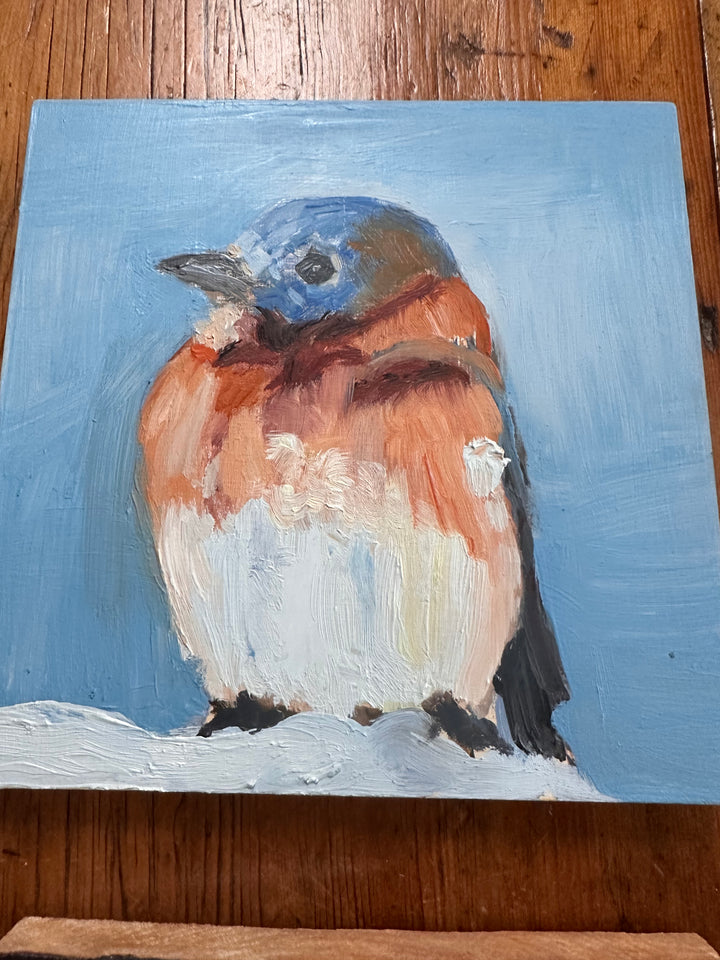Derek Bell Painting Bluebird